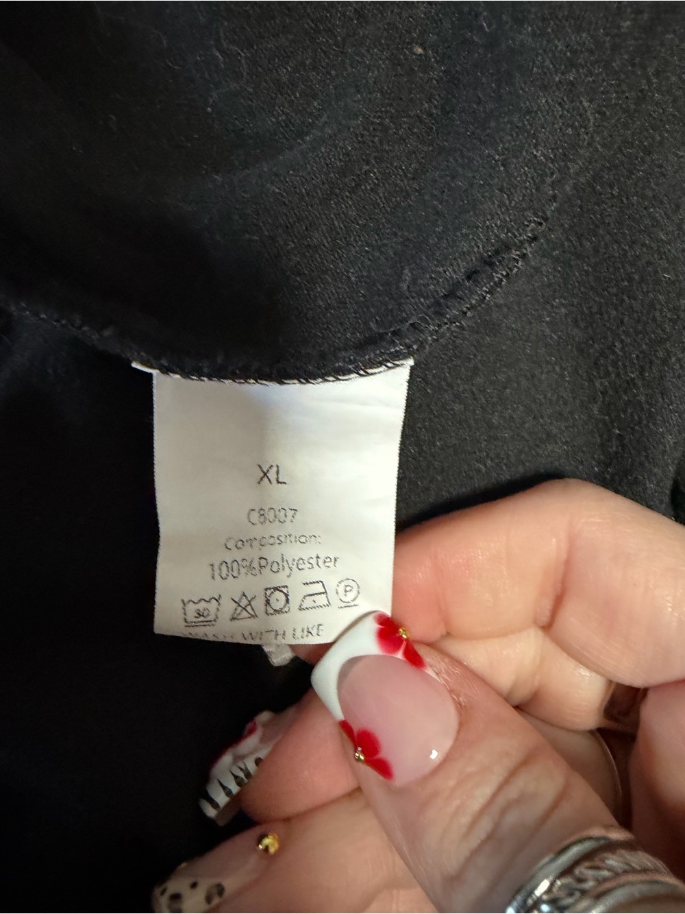 Black Women's Polyester Jacket - XL